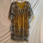 MPH Collection Yellow Fluttery Paisley Dress Yellow Size L Photo 5