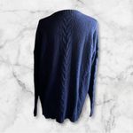 Madewell ✨ Navy Easy Cable Knit Merino Wool Sz XS Sweater✨ Photo 6