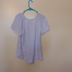 Maurice's  Size Extra Small Xs Light Pastel Purple Flutter Sleeve Blouse Top Poly Photo 1