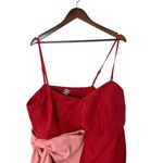 Future Collective Red Pink Bow‎ Mini Dress 1X Sleeveless Holiday Party Photo 4