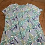 J. McLaughlin Women's  Short Sleeve
Stretchy Blue Green L Cotton/Modal Dress Photo 9