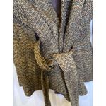 Oscar de la Renta Oscar by Blazer w/ Belt EUC Sz 10 Tweed Multicolored Brown Tan Photo 2