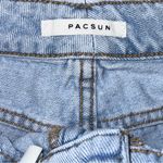 PacSun  Blue Jean Mom Shorts Distressed Casual Style Photo 2