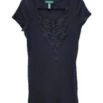 LAUREN RALPH LAUREN Women's Black Midi Cotton T Photo 1
