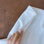 Forever 21 white mini skirt  Double lined Photo 5