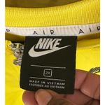 Nike  Air Plus Size Yellow Full Zip Cropped Track Jacket‎ Logo Sleeve Athleisure Photo 7