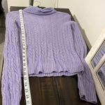J.Crew  Turtle Neck Sweater Light Purple Size Medium Photo 7
