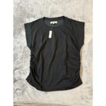 Madewell NWT Size XS Black Side-Cinch Muscle Tee Causal Cotton Y2K Photo 3