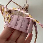 Urban Outfitters Out From Under  Pink Yellow Cute Floral Corset Crop Top Y2K Vibe Photo 3