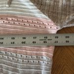 Women's Pink, White, Grey and Brown Striped Sweater Pink Photo 2