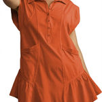 EsheSy Women's Button Down Dress Short Sleeve Patchwork Mini Dress with Pockets Photo 0