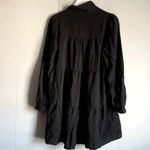 Miami Trixi Mi ami Womens M Solid Black Tired Shirt Dress Francesca’s Photo 1