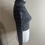 Amante clothing Striped Long Sleeve Turtleneck Top size small Black Photo 7