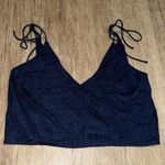 Victoria's Secret Victoria’s Secret Navy Blue Zebra Cami Tank Top - Medium Photo 0