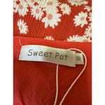 Sweet Pot Red White Floral Sleeveless Tie Strap Cami Camisole Mini Tank Dress 10 Photo 4