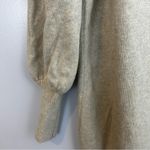 Madewell Wool Blend Oatmeal/Tan Balloon Sleeve V-neck Sweater Dress Size Large Photo 5
