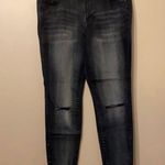 Lane Bryant Distressed Black Skinny Jeans, 18 Photo 0