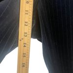 Ellen Tracy Size 12 Witchy Blue Pin Striped Velvet Grunge Pants Photo 8