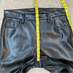 Good American Good Legs Flare Faux Leather Pants Black 15 Photo 9