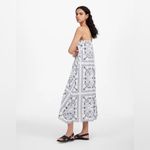 Madewell Embroidered Deep V-Neck Midi Dress in Bandana Size: L, NWT Photo 11