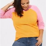 Torrid Vegan Cashmere Pullover Sweater in Bright Marigold Size 1X Photo 0