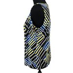 Calvin Klein Sleeveless Bold Stripes/Geometric Print Blouse Size Large Petite Photo 4