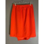Cato  Pink Red Pull On Asymmetrical Skirt Size 14/16 W NWOT Photo 2