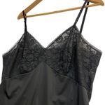 VTG The Treasury L Black Sheer Lace Slip Dress Lingerie Sexy Pinup Goth Romantic Size L Photo 1