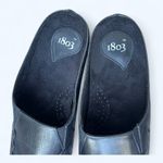 1803 Black Leather Slip On Mule Comfort Shoes Made in Portugal Women's size 41 Photo 10
