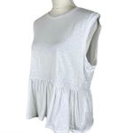 Barbour  white womens willow peplum sleeveless cotton top size 14 NWT $55 Photo 12