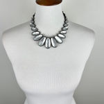 Lia Sophia  Kiam Collection Rock Crystal Hematite Bib Necklace Photo 0