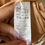 Oh Polly ALL FOR YOU Lace Trim Cowl Neck Satin Mini Dress in Sand size 8 Photo 2