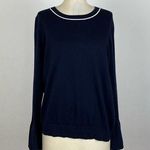 Boden Navy Blue Bell Sleeve Sweater Size 16 Photo 0