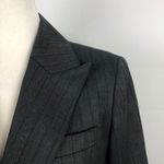 Lafayette 148 Office Siren Pinstripe Gray 100% Wool Blazer Jacket 8P Photo 3