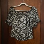 Ganni  floral Flutter Sleeve Top Photo 3