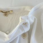 Madewell Ribbed Button-Front Cardigan in Eyelet White, Size XXS Photo 10