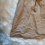 BP  Paper Bag Waist Mini Skirt A-Line Khaki Beige Photo 2