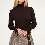 Ramy Brook Walt Turtle Neck Long Lace-Up Sleeve Top in Black, Size XS New w/Tag Photo 6