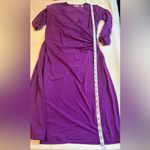 Susan Graver  Deep Purple Long Sleeve Dress Photo 8
