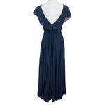 Jenny Yoo  Collection Faye Maxi Dress Long Gown Bridesmaid Chiffon Navy 0 New Photo 7