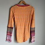 Free People NEW  Alpine Stripe cuff thermal top Photo 2