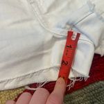 PINK - Victoria's Secret Victoria’s Secret PINK Y2K Style White Low Rise Denim Jean Shorts Frayed Size 4 Photo 1