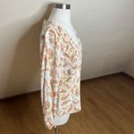 American Vintage ALC At Last Classics Blouse Womens Medium Paisley Lace V Neck Tie Sleeve Y2k Photo 6