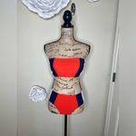 Cupshe NTM: Orange, Blue & White Colorblock Bikini Set w Adjustable Straps Sz M Photo 13