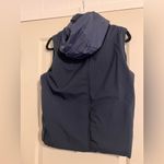 Bomboogie $252 Puffer Vest Hooded Hoodie Fall Navy Blue Primaloft Insulated Photo 2