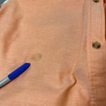 Vintage Halloween Embroidered Button Up Black Cat Pumpkin Moon Spooky‎ Sz Medium Orange Photo 5