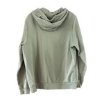 Adidas Woman’s Khaki Hoodie Sweatshirt Embroidered Logo Photo 3