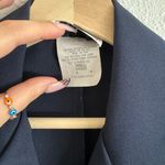 You Babes Vintage Y2K Navy Blue V Neck Collared Button Up Sleeveless Vest Top Photo 5