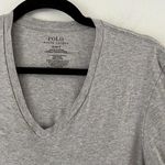 Ralph Lauren Polo Light Gray V Neck Pony Logo Short Sleeve T-Shirt Sz Small Photo 2