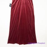 New! Lulus Red Velvet VNeck Sleeveless‎ Maxi Dress, XL Photo 10